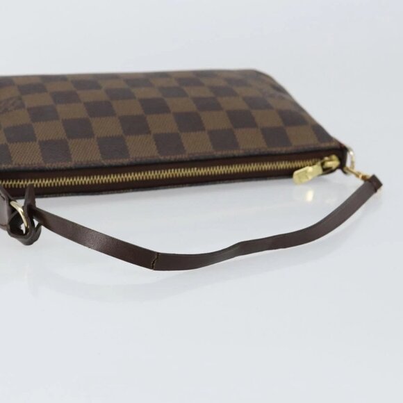 LOUIS VUITTON Damier Ebene Pochette Accessoires Pouch N41206 LV Auth 148145 - Picture 8 of 15